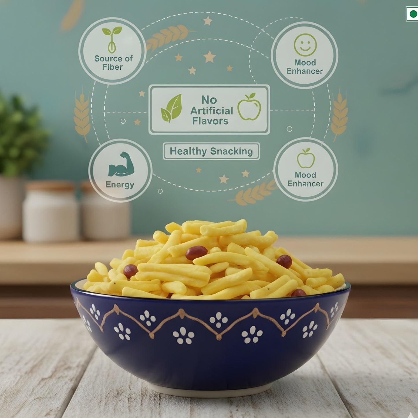 Besan Ghatia Mix – Crispy, Crunchy, and Spicy Snack Mix