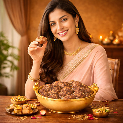 Desi Ghee Alsi Pinni – A Nutritious, Flavorful Delight