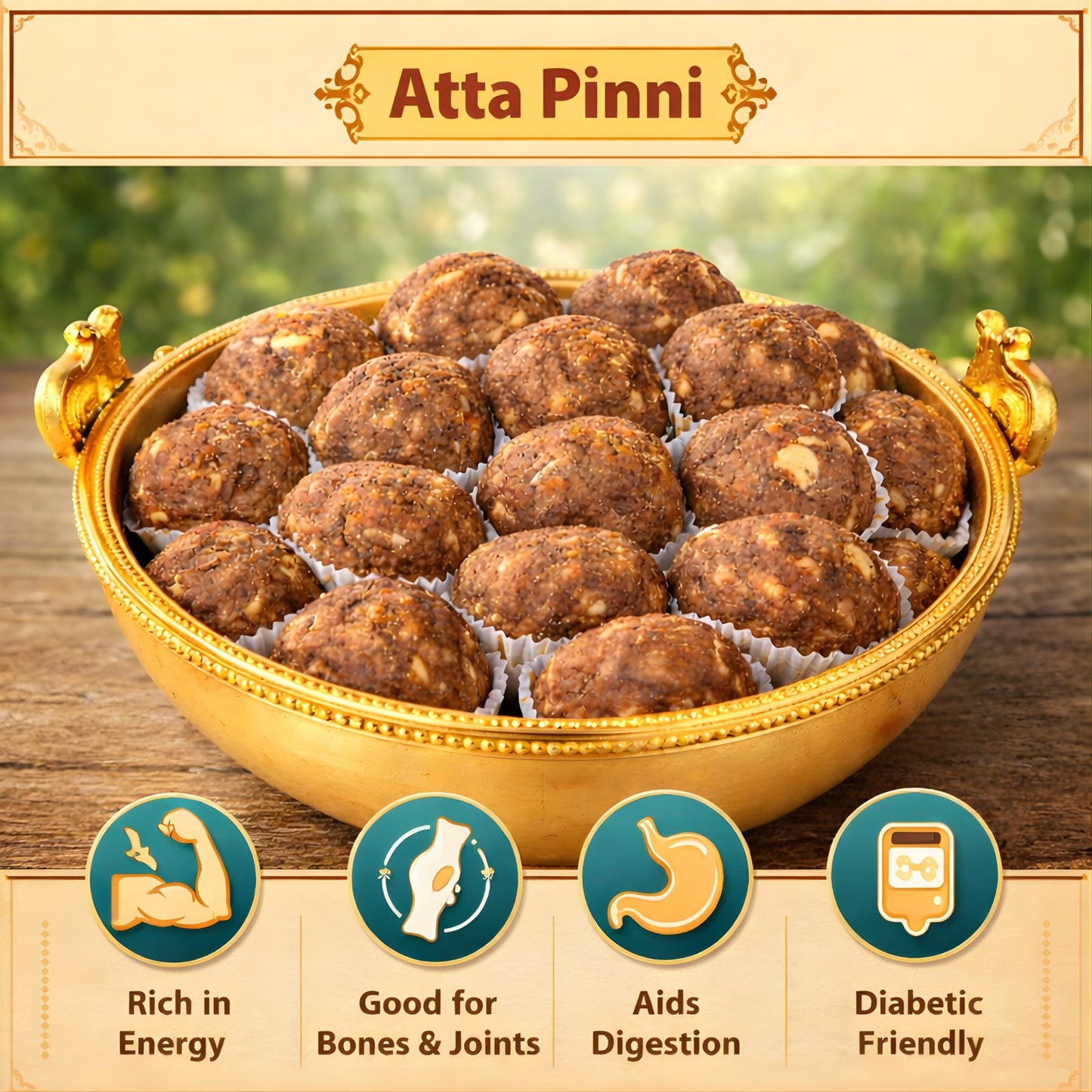 Desi Ghee Alsi Pinni – A Nutritious, Flavorful Delight