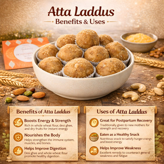 Desi Ghee Aata Pinni – A Nutritious, Flavorful Delight