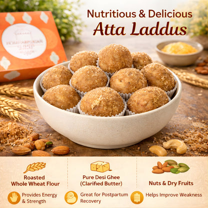 Desi Ghee Aata Pinni – A Nutritious, Flavorful Delight