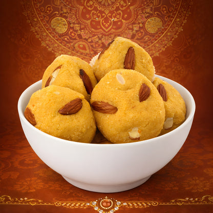 Desi Ghee Besan Pinni – A Rich, Nutritious Treat